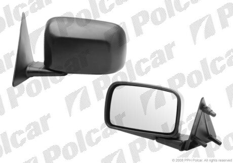 Дзеркало зовнішнє лівий, GOLF/JETTA 87-91 Polcar 9534513M