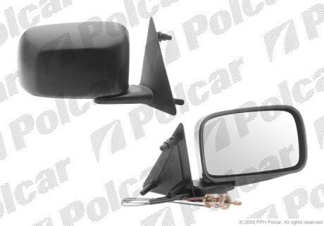 Дзеркало зовнішнє правий, VW GOLF/JETTA 88-91 Polcar 9534522M