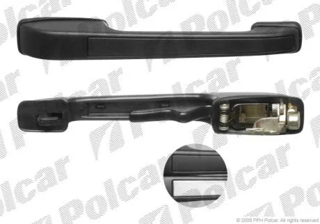 Ручка двери (внешняя) (задняя/правая) VW 73-91 Polcar 9534Z46