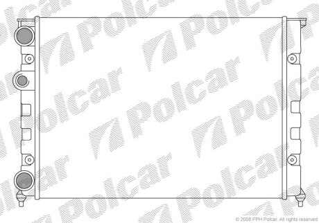 Радіатор охолодження VENTO (1H2), 11.91-0 Polcar 9538081