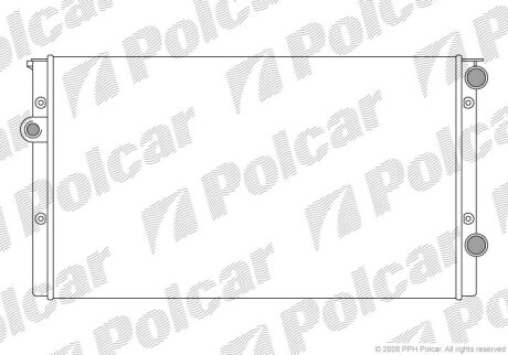 Радіатор охолодження, VENTO (1H2), 11.91-0 Polcar 953808A5