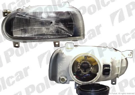 Фара основна vw GOLF III, 92- Polcar 953809E