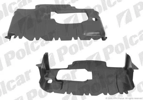 Захист під двигун VOLKSWAGEN GOLF III (1H) (HB + універсал + CABRIO), 08.91-04.9 Polcar 9538348