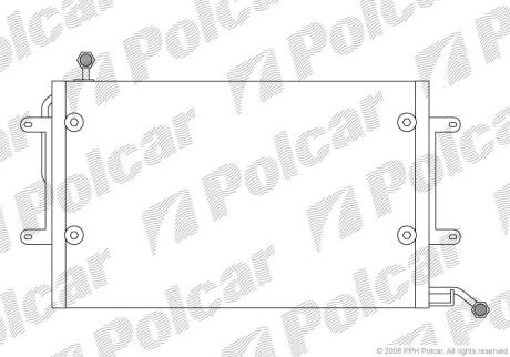 Радіатори кондиціонера Polcar 9538K8C1