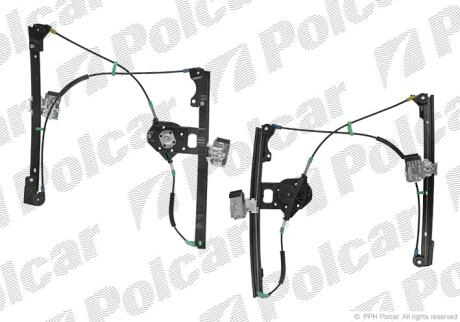 Склопідйомник ручної Polcar 9538PSM2