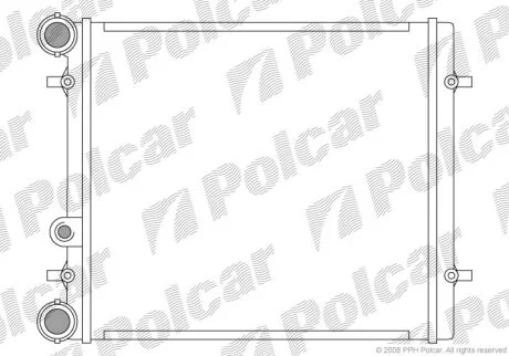 Радіатор охолодження, BORA Variant (1J6), Polcar 9541081