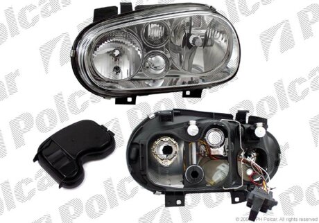 Фара основна, vw GOLF IV, 97- Polcar 9541096E