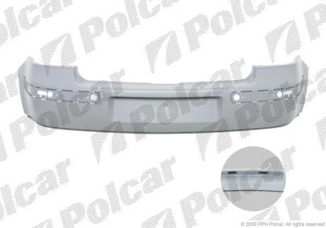 Бампер задній VW GOLF IV 9.97- Polcar 954196J