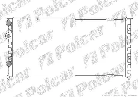 Радіатор охолоджування (+AC) VW Passat 1.6D-2.8 02.88-05.97 Polcar 9546085