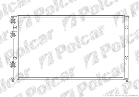 Радіатор охолодження, POLO Variant (6V5), Polcar 9546088