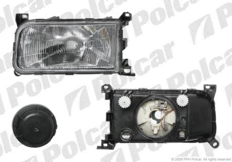 Фара основна vw PASSAT (B3), 88- Polcar 9546101E
