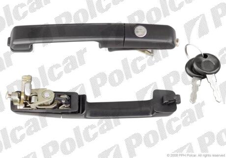 "Ручка передней левой двери VW Passat B3 88-93, комплект с 2 ключами 357837205B/C" Polcar 9546Z41