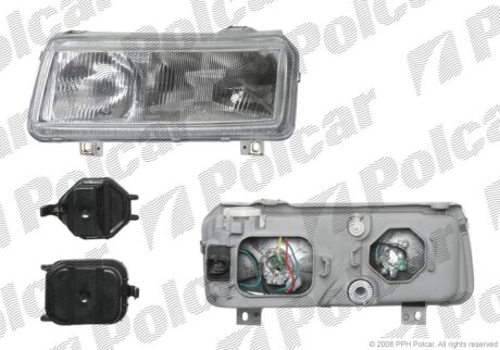 Фара основна, vw PASSAT (B4), 94- Polcar 9547091E