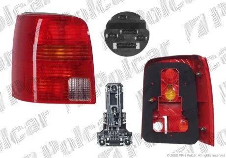 Ліхтар задній, vw PASSAT (B5), 97- Polcar 9548883E