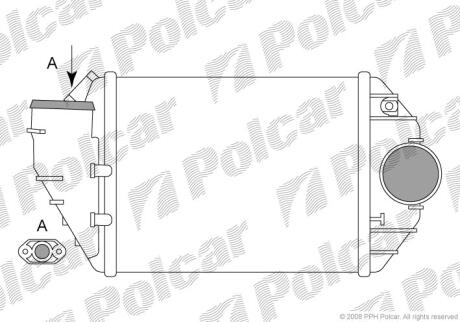 Радіатори повітря (Інтеркулери) Polcar 9548J83X