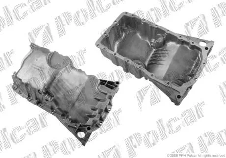 Піддон масляний двигуна (без отв. датчика) Audi A4, VW Passat, 1,6-1,9, 94-08 Polcar 9548MO2