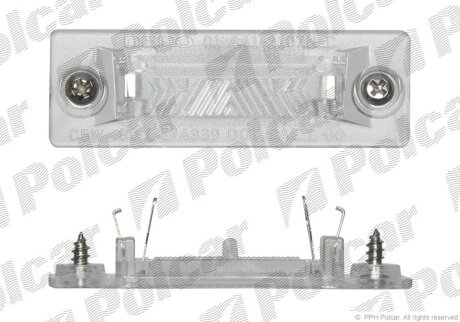 Фара номерного знака, vw PASSAT (B5), 01- Polcar 9549955E