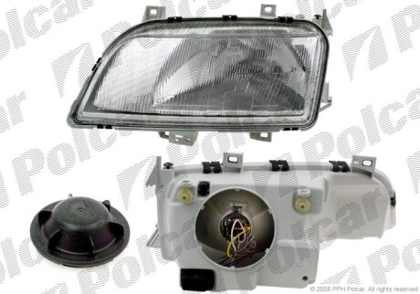 Фара основна, SEAT ALHAMBRA, 95- Polcar 9550100E
