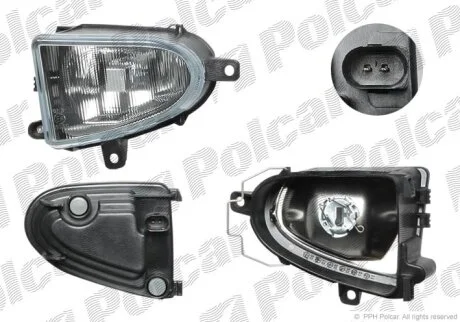 Фара передня, SEAT ALHAMBRA, 95- Polcar 955030E