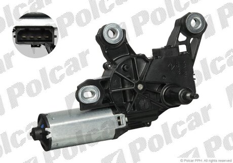 Моторчик склоочисника, vw SHARAN, 01-10 Polcar 9550SWT2