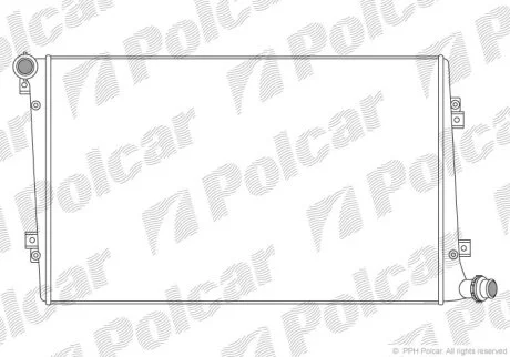 Радіатор охолодження, GOLF V Variant (1K5) Polcar 9555081