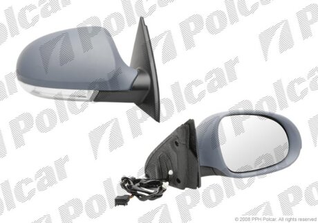 Дзеркало зовнішнє правий, PASSAT,SDN+KOMBI (B6 Polcar 9555524M