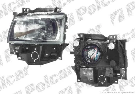 Фара основна, vwTRANSPORT.(T4),90- Polcar 956709E