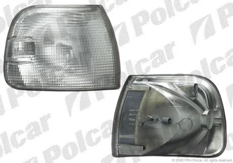 Указатель поворота левый vw transporter t4 96-03 000034199 белый Polcar 956719E