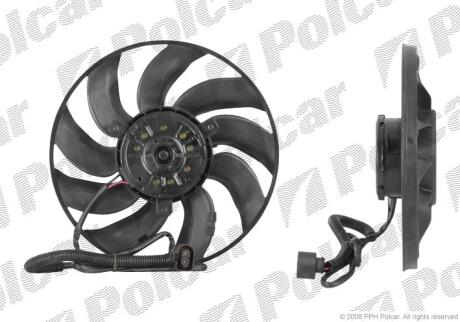 Вентилятор радиатора VW T-5 (03-10) @290 300B Polcar 956823U2