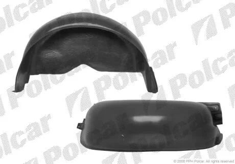 Подкрылок VOLKSWAGEN T/MULTIVAN (T5), 04.03-10.09- Polcar 9568FP5