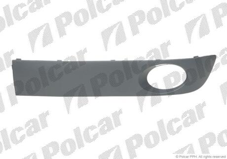 Решітка в бампері лівий TRANSPORTER (T5),09- Polcar 9569273