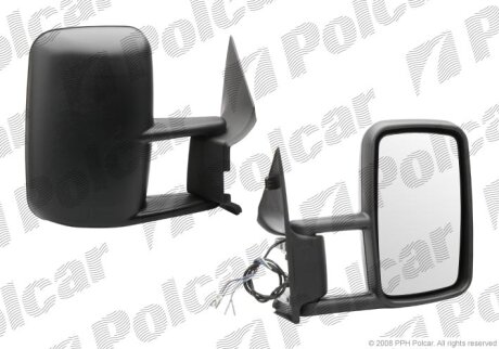 Дзеркало зовнішнє правий, VW LT II 05.96- Polcar 9571524M