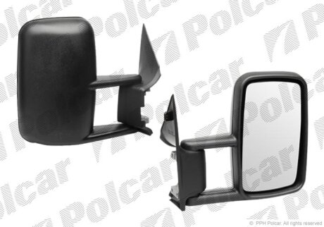 Дзеркало зовнішнє правий, VW LT II 05.96- Polcar 957152M
