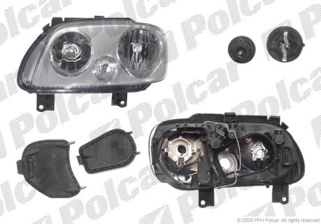 Фара основна, CADDYIII/LIFE, 04- Polcar 957509E