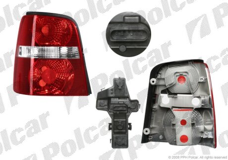 Ліхтар задній, vw TOURAN, 03- Polcar 957888H