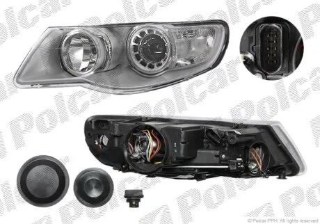 Фара основна TOUAREG, 01.07-04.10 Polcar 958109E