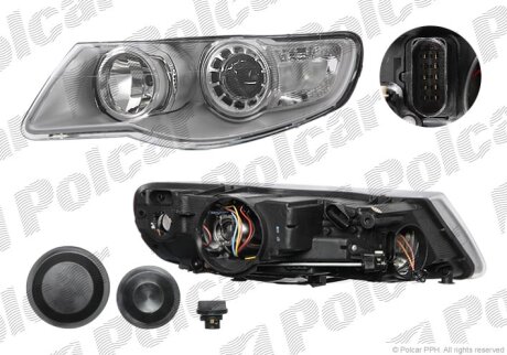 Фара основна TOUAREG, 01.07-04.10 Polcar 958110E