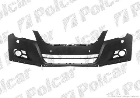 Бампер передній TIGUAN, 09.07-04.11 Polcar 9585072