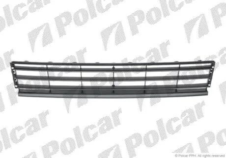 Решетка бампера VW Passat B7 10- центральная черная Polcar 95D12710