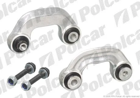 Стійка стабілізатора лівий, AUDI A4 01- Polcar A539