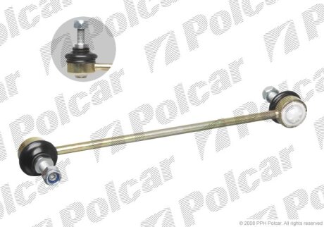 Стійка стабілізатора лівий=правий, BMW 3 E46 4.98- Polcar B610T