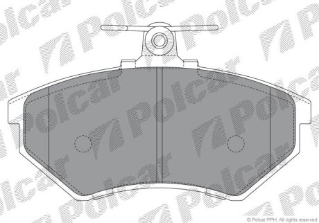 Гальмівні колодки Polcar S700004