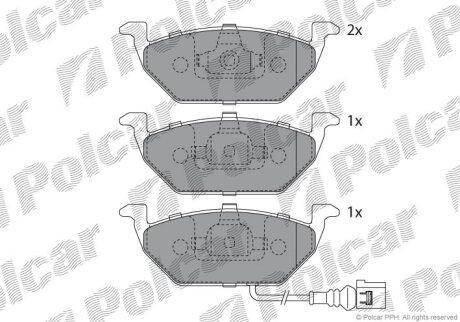 Гальмівні колодки Polcar S700010