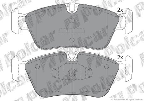 Гальмівні колодки Polcar S700032