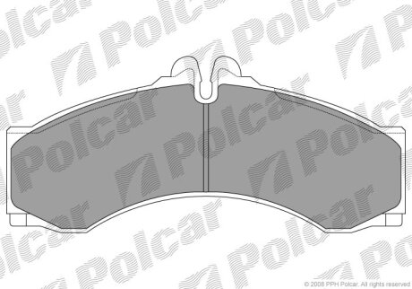 Гальмівні колодки Polcar S702022