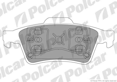 Гальмівні колодки Polcar S702025