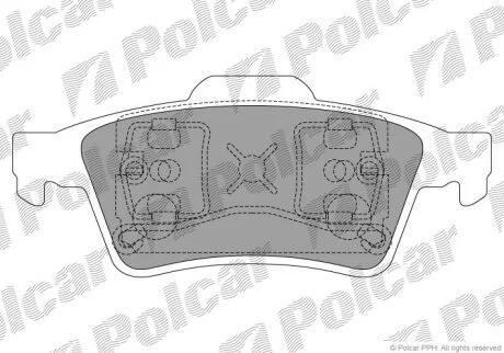 Гальмівні колодки Polcar S702025