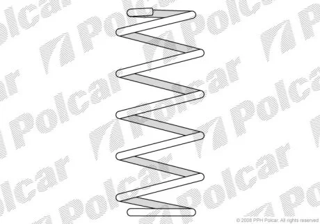 Пружина, RENAULT MEGANE Polcar ST392954