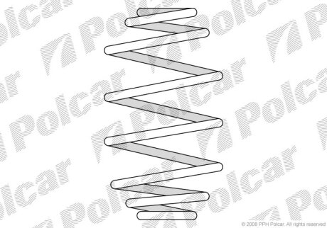 Пружина, AUDI A6 Polcar ST524225