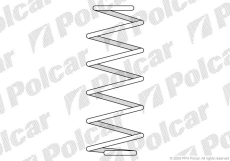 Пружина, VW GOLF IV Polcar SU39130